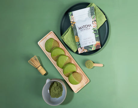 Matcha Mushroom Shortbread